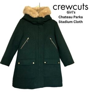 Crewcuts (J.Crew) Girl’s Size16 Chateau Parka in Wool Blend Stadium Cloth
